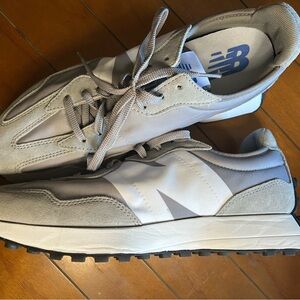 New Balance Gray Sneakers Suede Mesh Upper
